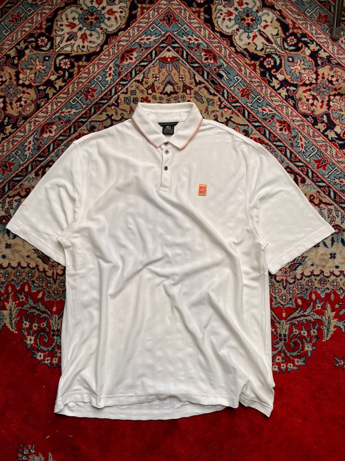 Vintage Nike Golf Striped Knit Polo TEE