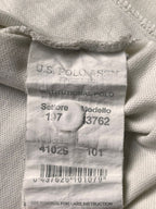 U.S. Polo Assn. Pique Institutional White Polo TEE
