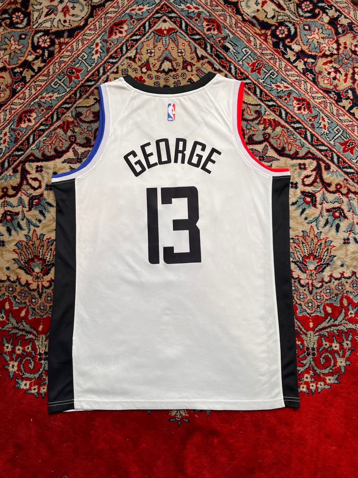 NIKE NBA PAUL GEORGE LA CLIPPERS SWINGMAN JERSEY WHITE TEE