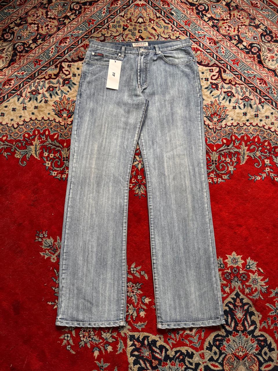 PAVESS Light Wash Straight FIT Denim JEANS - 34