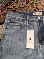 PAVESS Light Wash Straight FIT Denim JEANS - 34
