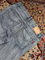 PAVESS Light Wash Straight FIT Denim JEANS - 34
