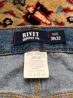 Rivet Supply Co. Blue Cotton Relaxed-Straight FIT JEANS - 30