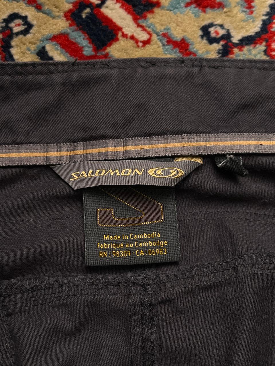 Salomon Hiking Jet Black Straight FIT Tech Pants