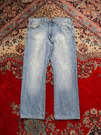 Rica Lewis RL70 Relaxed-Straight Fit Light Wash JEANS - 36
