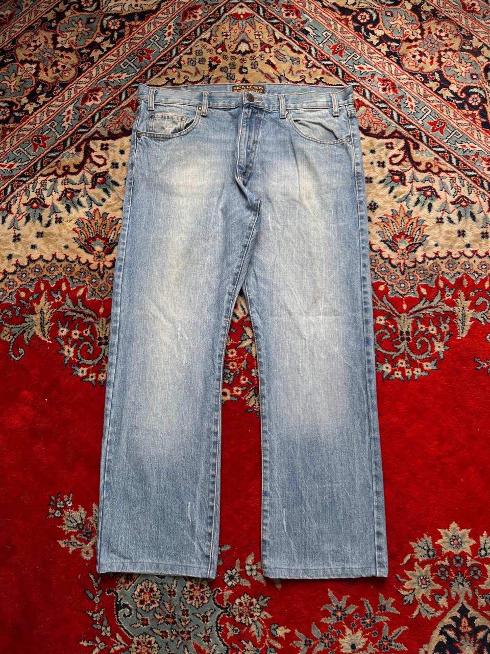 Rica Lewis RL70 Relaxed-Straight Fit Light Wash JEANS - 36