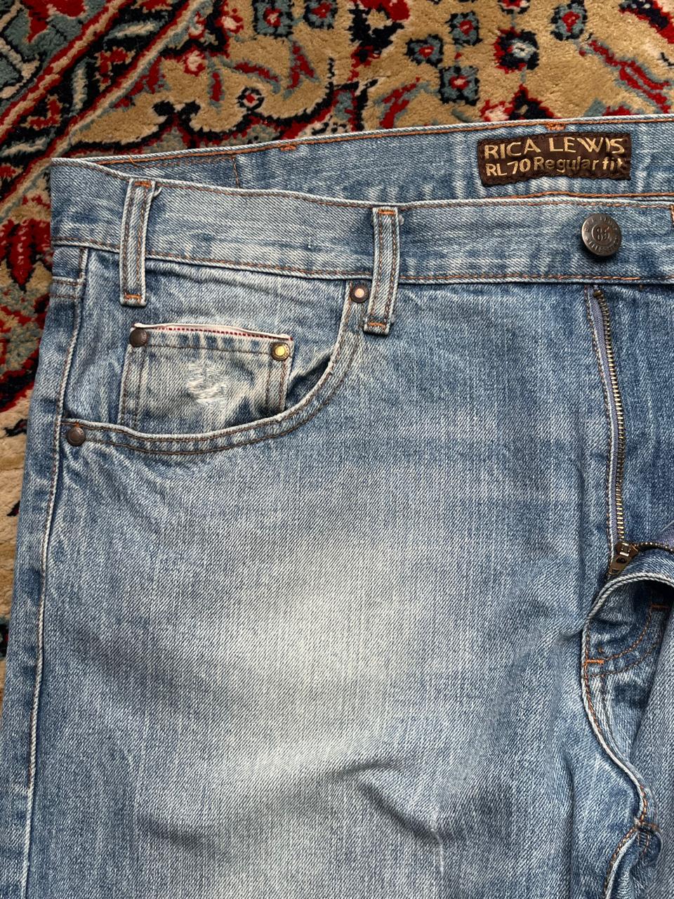 Rica Lewis RL70 Relaxed-Straight Fit Light Wash JEANS - 36