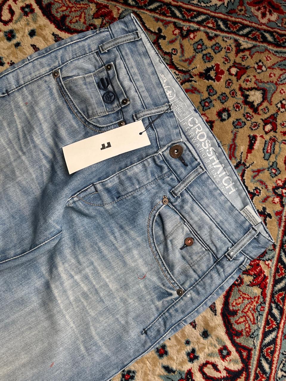 Crosshatch Black Label Light Wash Straight Fit Jeans