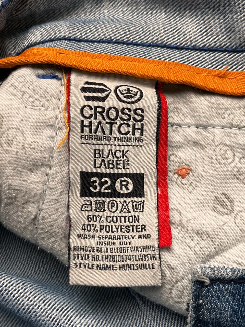 Crosshatch Black Label Light Wash Straight Fit Jeans - 32