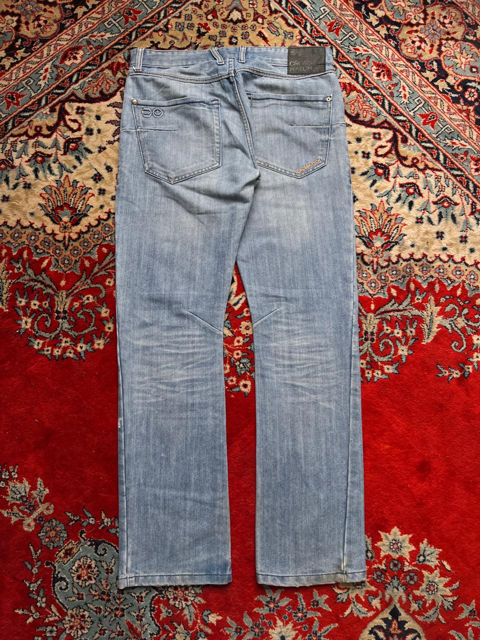 Crosshatch Black Label Light Wash Straight Fit Jeans