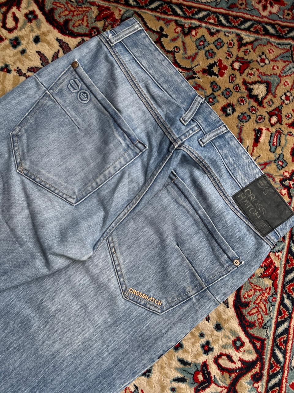 Crosshatch Black Label Light Wash Straight Fit Jeans