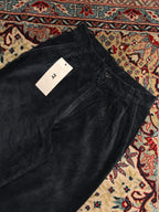 Berto Lucci CorduroY Pleated Front Straight FIT Black Pants - 28