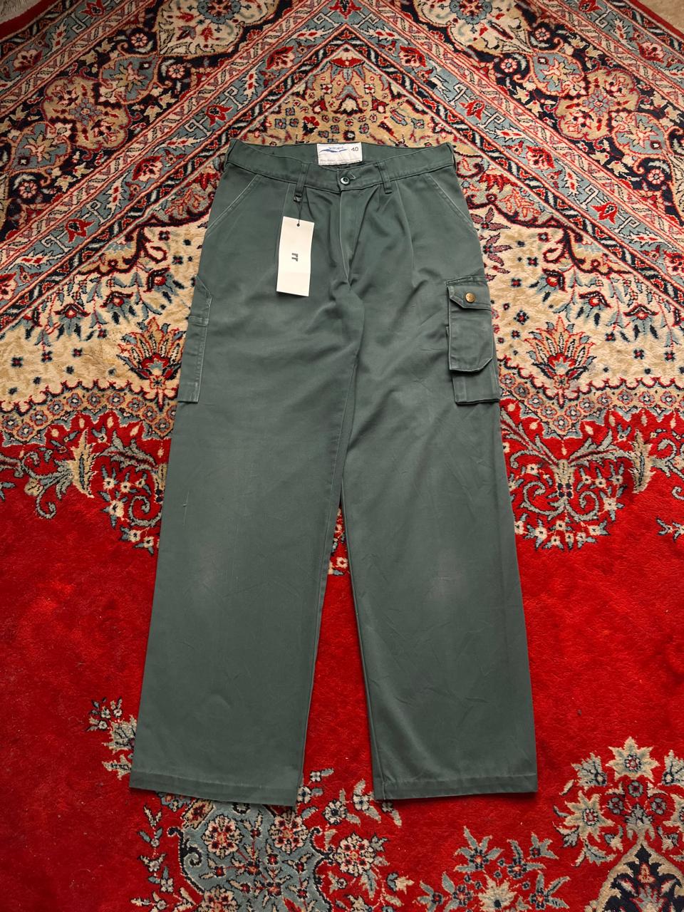 Vintage Wikland Utility  Green Canvas Tactical Workwear Cargo Pants - 28