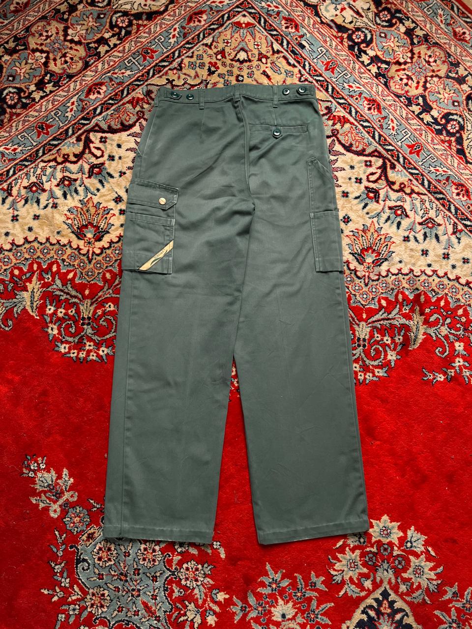 Vintage Wikland Utility  Green Canvas Tactical Workwear Cargo Pants - 28