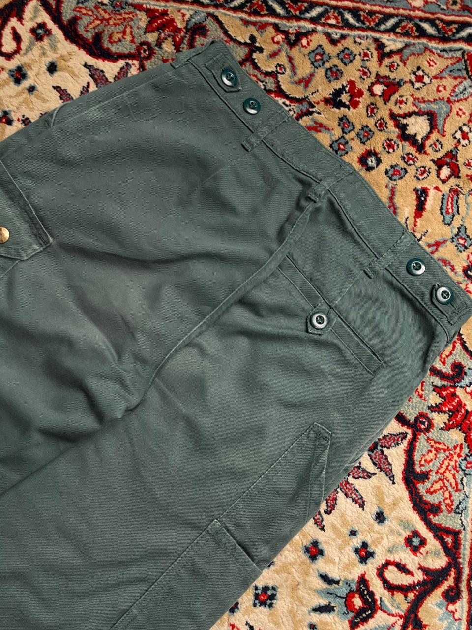 Vintage Wikland Utility  Green Canvas Tactical Workwear Cargo Pants - 28