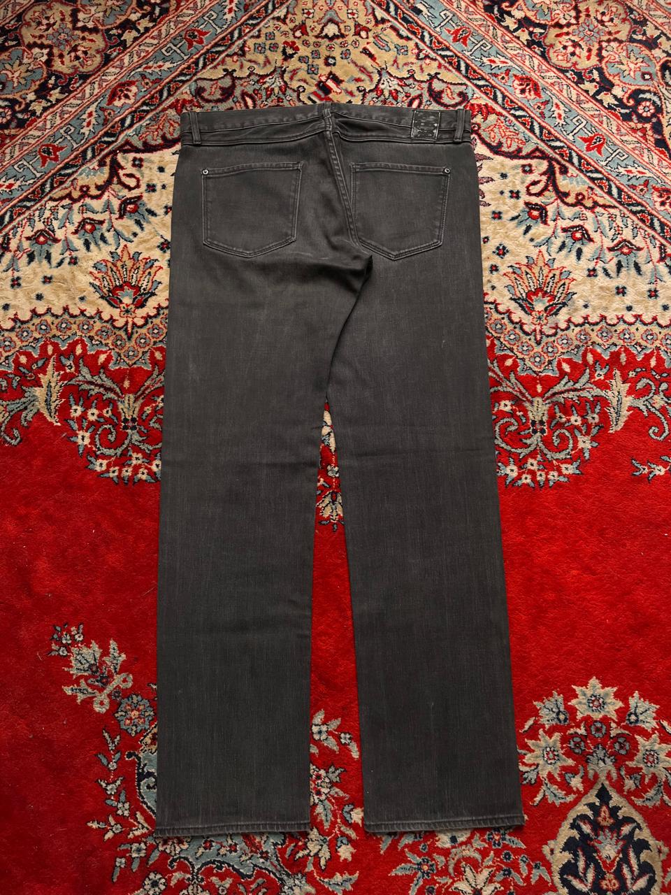 HUGO BOSS Washed Grayish-Black Straight FIT Denim Pants