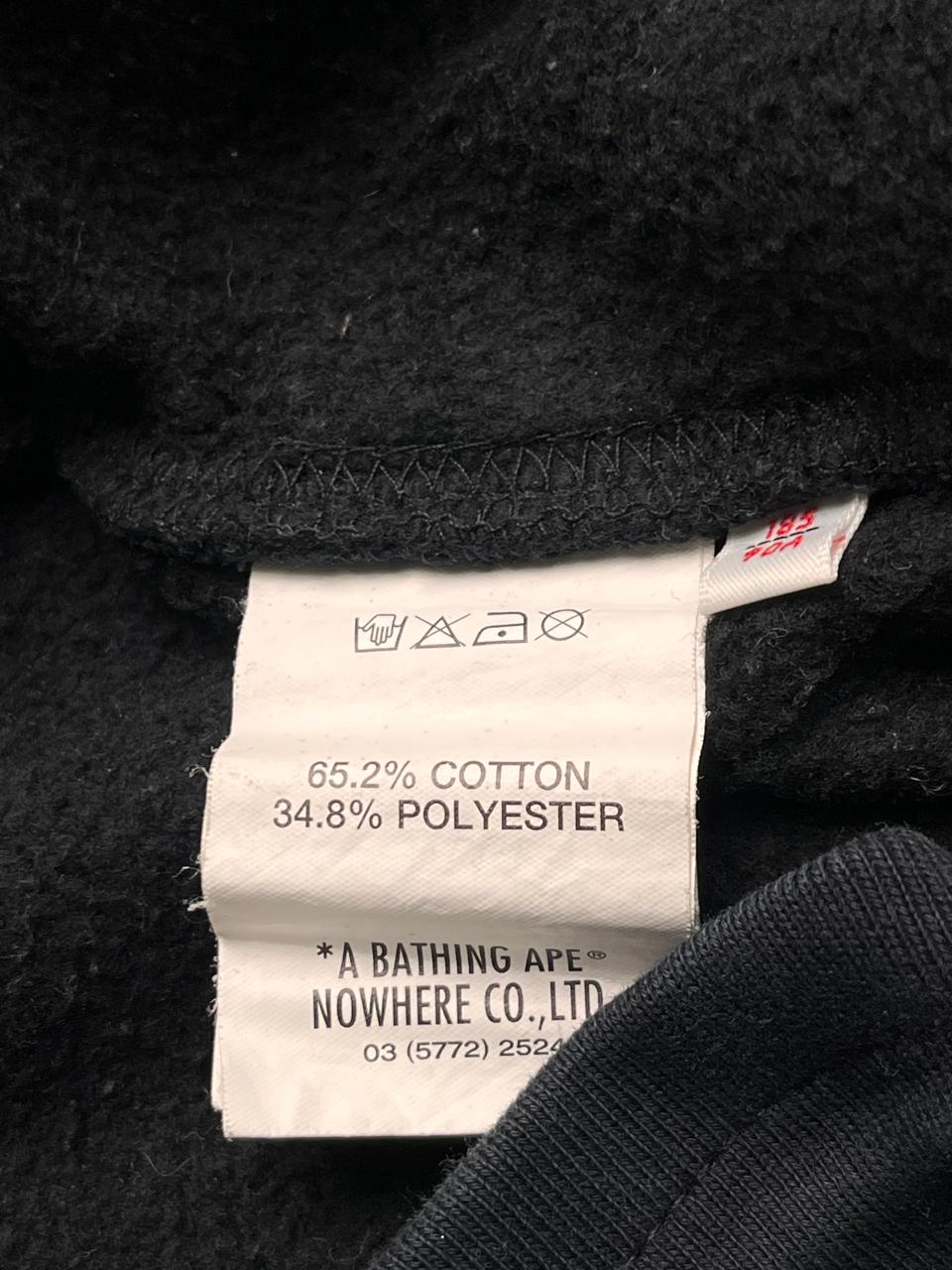 AAPE By A Bathing Ape Black Joggers Graphic Heavyweight Sweatpants