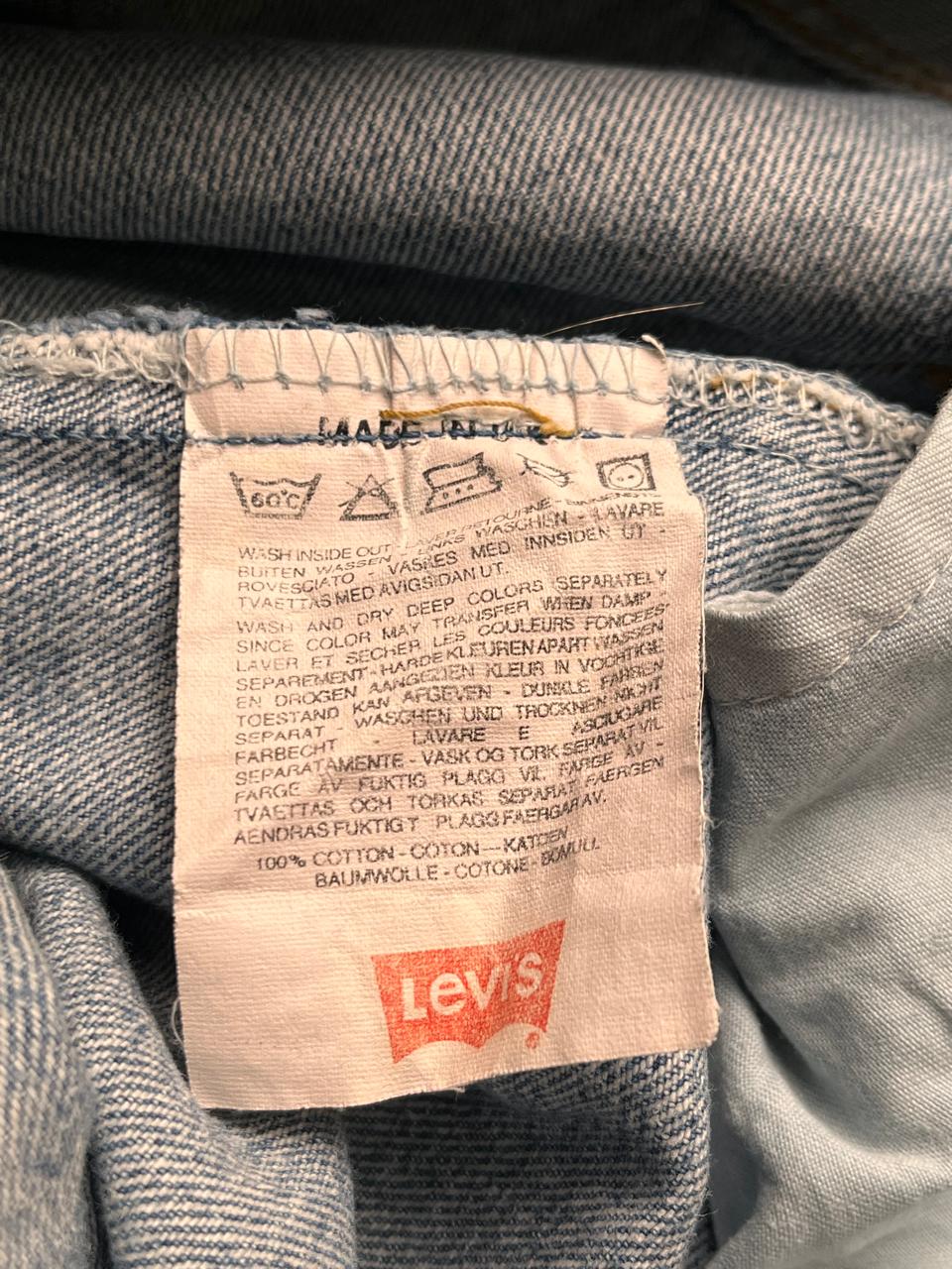 Levi's Blue Light Wash Straight Fit Denim Jeans - 28