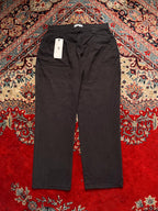 Pull & Bear Black Flat Front Cotton Blend Chinos - 30