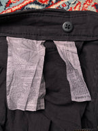 Pull & Bear Black Flat Front Cotton Blend Chinos - 30