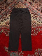 Pull & Bear Black Flat Front Cotton Blend Chinos - 30