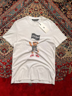 PALM ANGELS WHITE GRAPHIC PRIN TEE