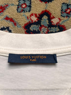 Louis Vuitton EMBROIDERED 'LV' CROPPED TEE