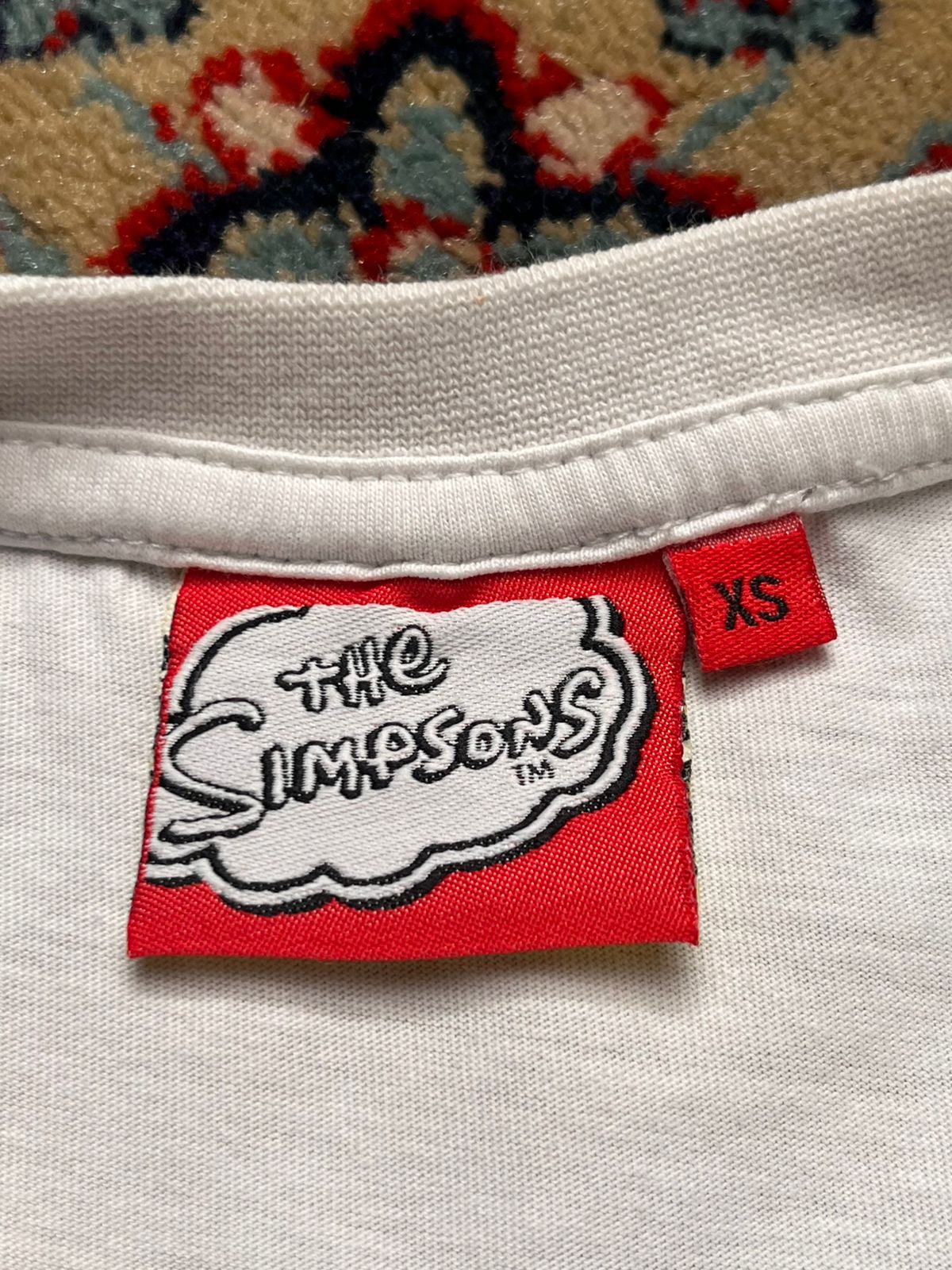 The Simpsons Bart Simpson Graffiti Graphic White  TEE