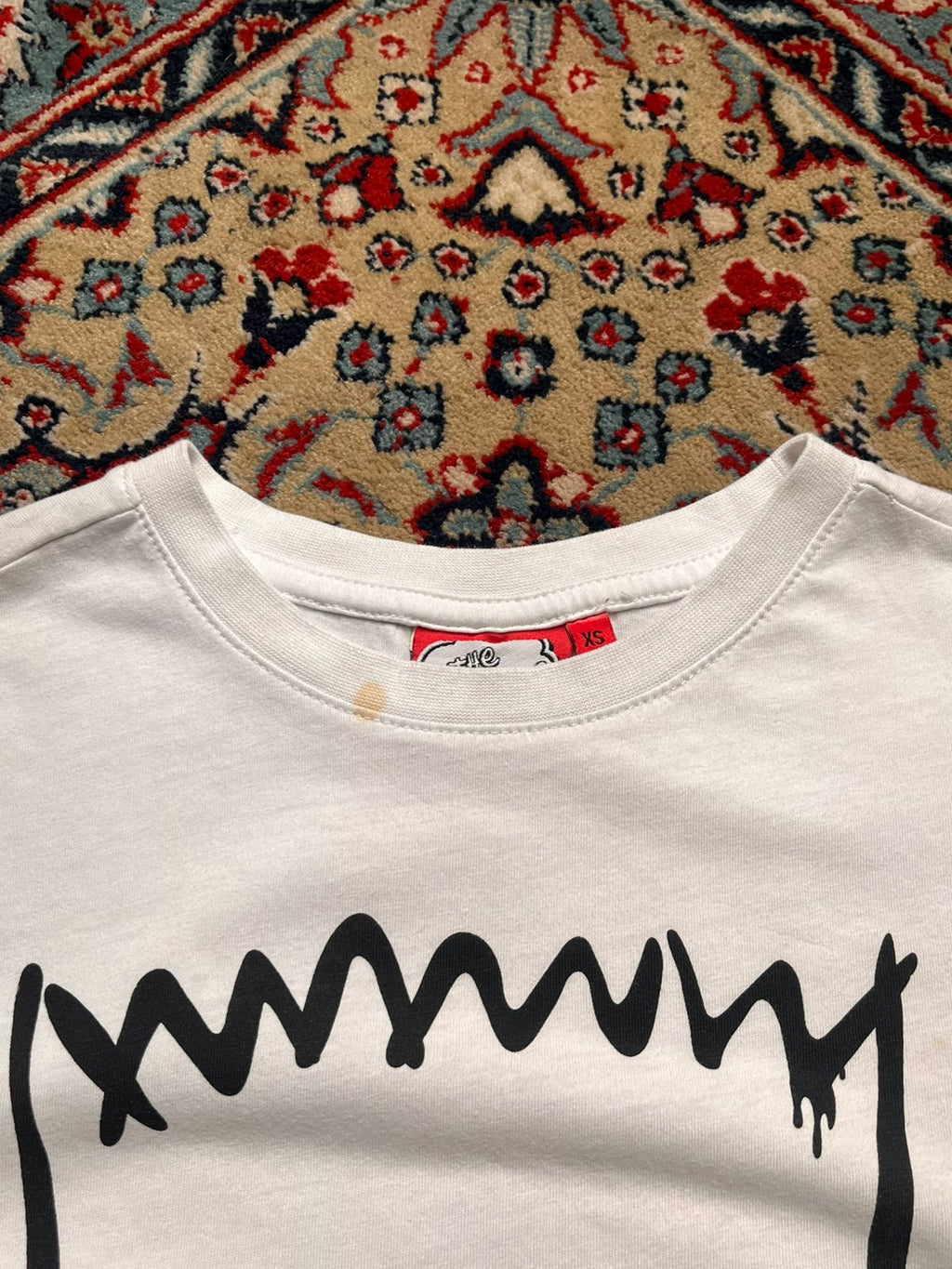 The Simpsons Bart Simpson Graffiti Graphic White  TEE