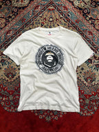 AAPE BY A BATHING APE White Camo Moonface Graphics Logo TEE