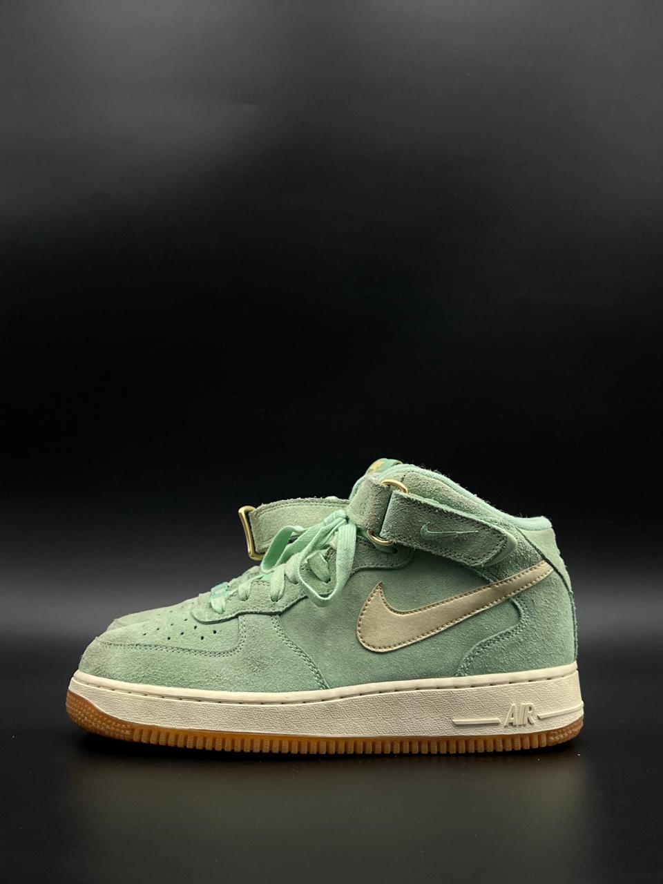 NIKE AIR FORCE 1 MID ENAMEL GREEN