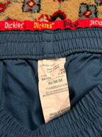 Dickies WOMEN Teal Blue Cargo Pockets Elastic Waist TRACK Pants - 30