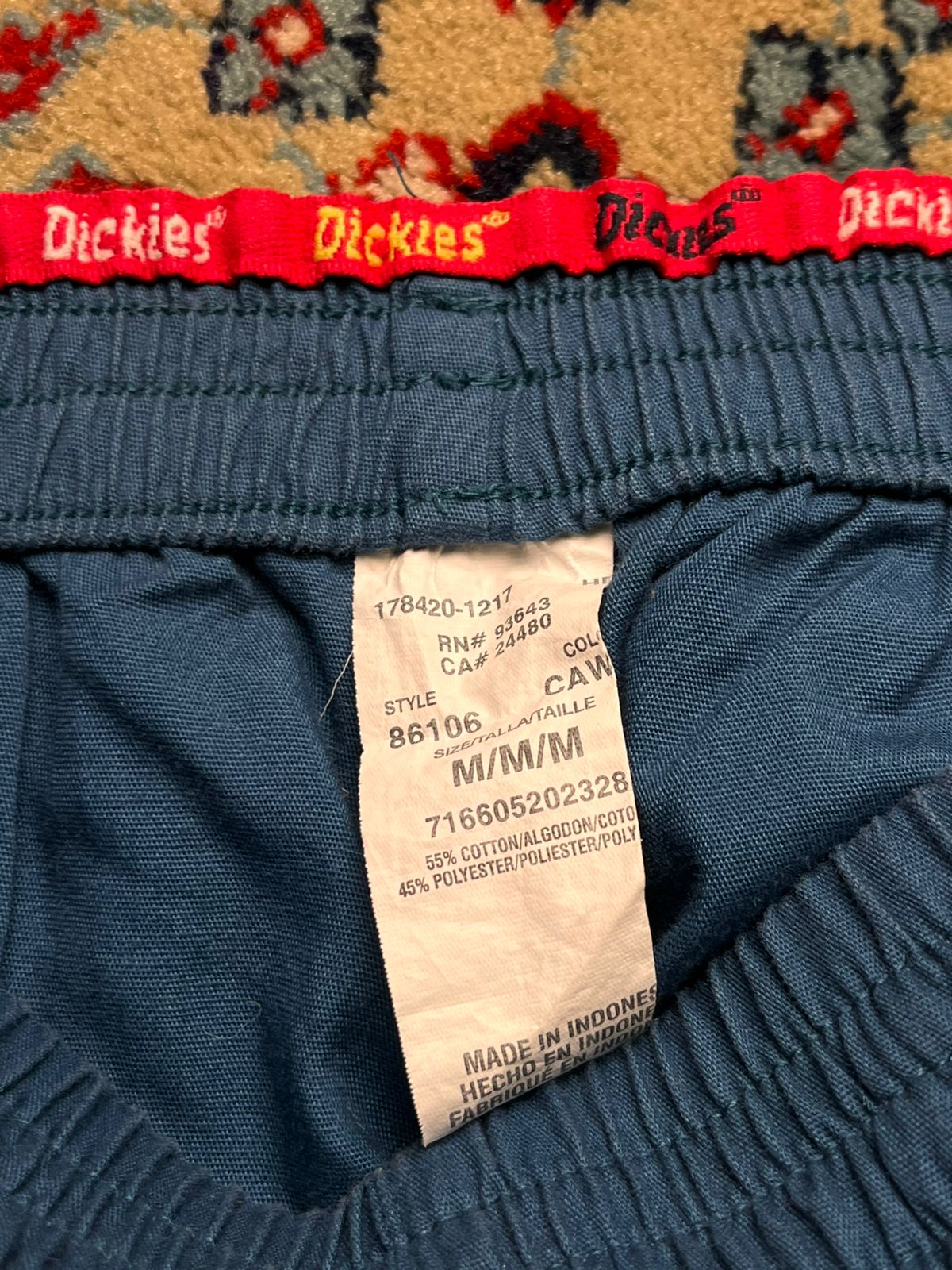 Dickies WOMEN Teal Blue Cargo Pockets Elastic Waist TRACK Pants - 30