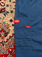 Dickies WOMEN Teal Blue Cargo Pockets Elastic Waist TRACK Pants - 30