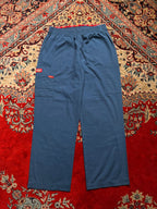 Dickies WOMEN Teal Blue Cargo Pockets Elastic Waist TRACK Pants - 30