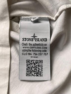 STONE ISLAND White Patch Logo CROPPED FIT TEE
