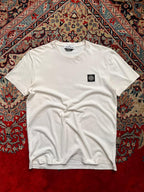STONE ISLAND White Patch Logo CROPPED FIT TEE
