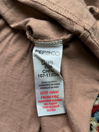 PEP&CO Dusty Rose Pink Solid Crew Neck Cotton TEE