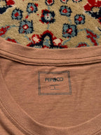 PEP&CO Dusty Rose Pink Solid Crew Neck Cotton TEE