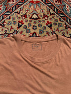 PEP&CO Dusty Rose Pink Solid Crew Neck Cotton TEE