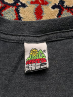 VINTAGE Manco Arts 'Bolivia Capital Folklorica De America' Souvenir Graphic Grey TEE