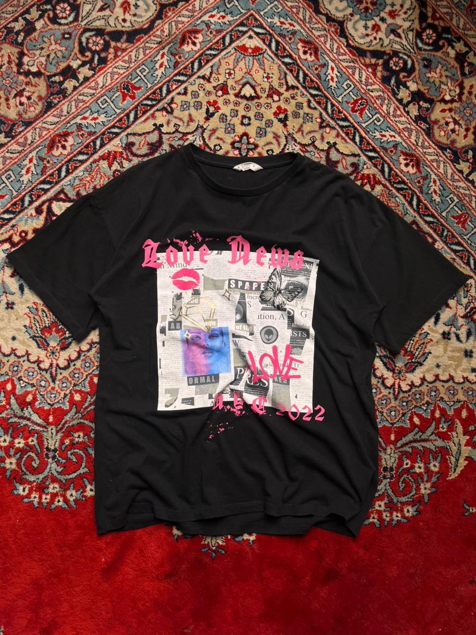 Candy Couture Black Love News Graphic TEE