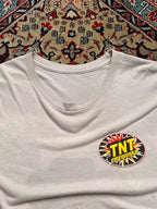 TNT Fireworks Celebrate America Est 1920 Graphic Tan Gray TEE