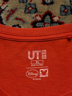 Uniqlo Disney Donald Duck Orange Graphic RELAXED FIT TEE