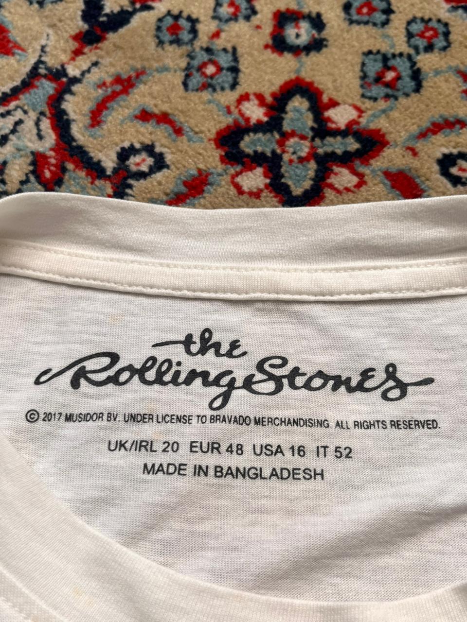 Atmosphere The Rolling Stones White Graphic Sleeveless TEE