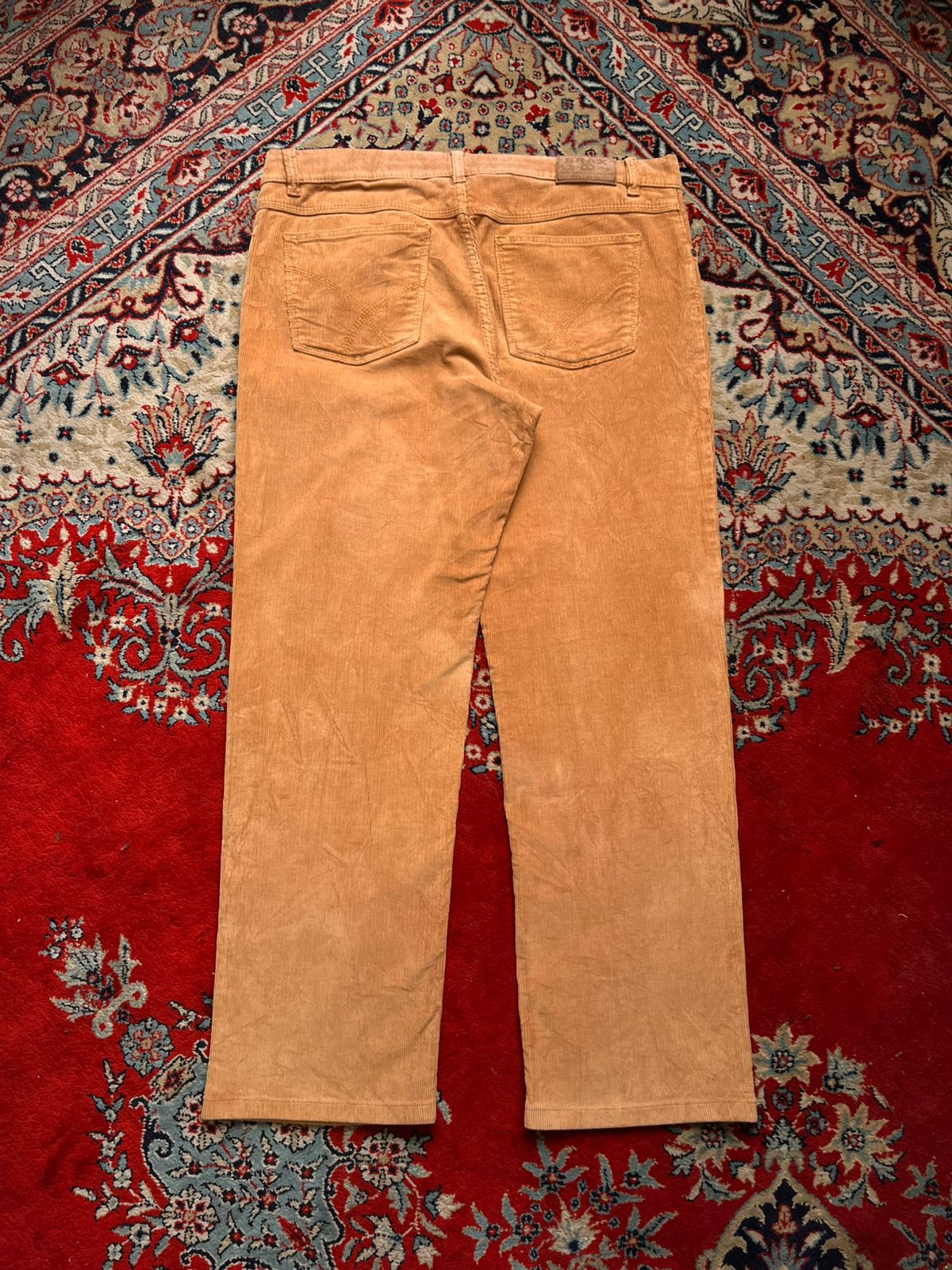 BRAX Cooper Corduroy Tan Camel Straight FIT Pants - 38