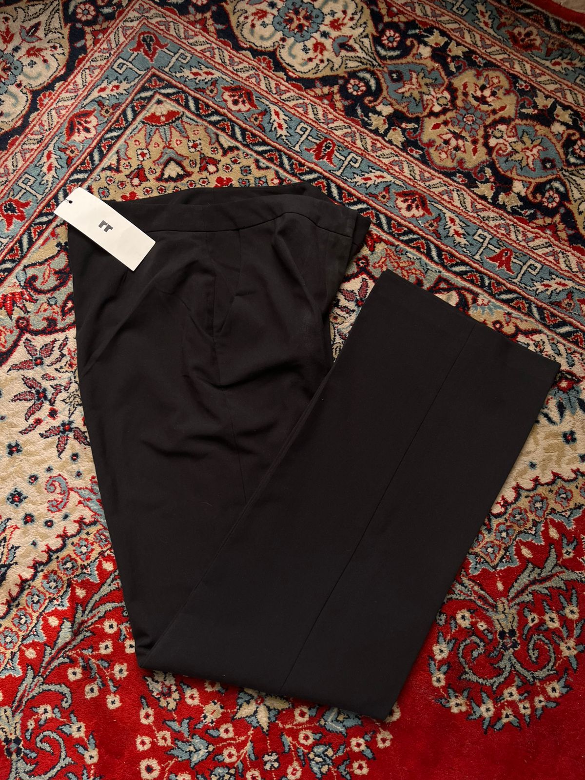 ASOS DESIGN Black straight-relaxed FIT Trousers