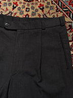 Mario Barutti X-Change Grey Pleated SLIM fit Wool Blend Dress PANTS - 36