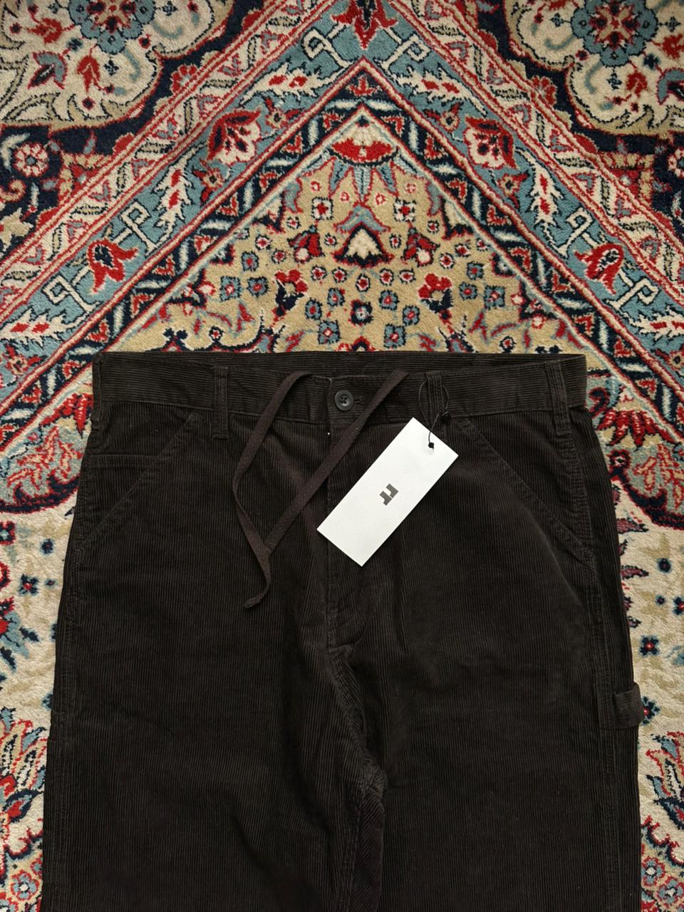 UNIQLO Dark Brown Corduroy Relaxed FIT Workwear PANTS