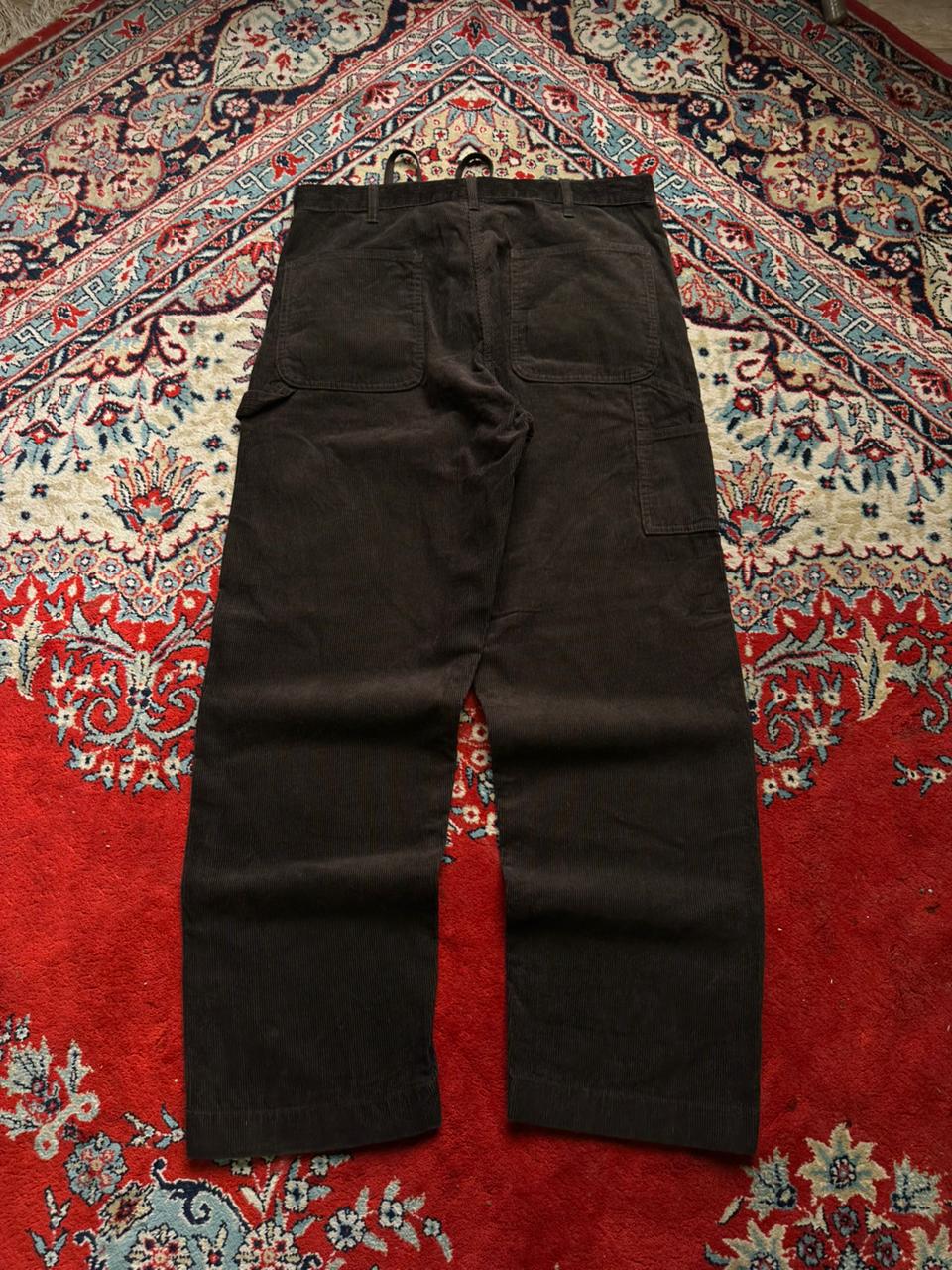 UNIQLO Dark Brown Corduroy Relaxed FIT Workwear PANTS